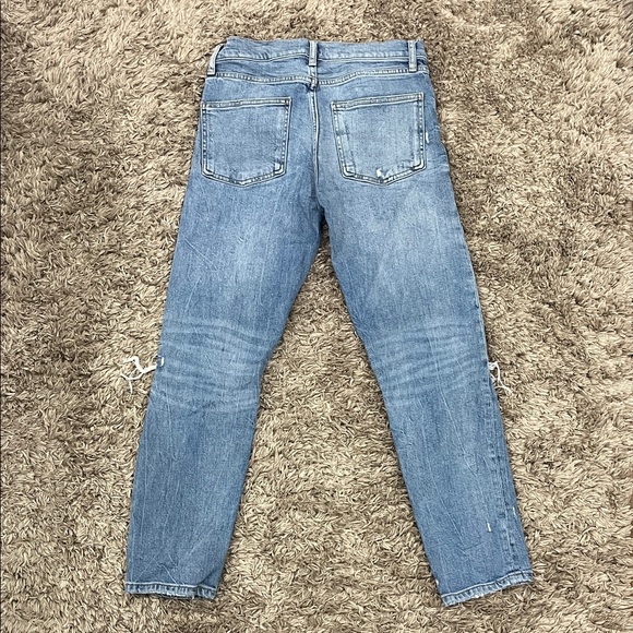 Zara Light Blue Distressed Skinny Jeans - Picture 5 of 5